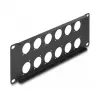 DeLOCK patch panel accessory 88054 Rack mounting 2U Black