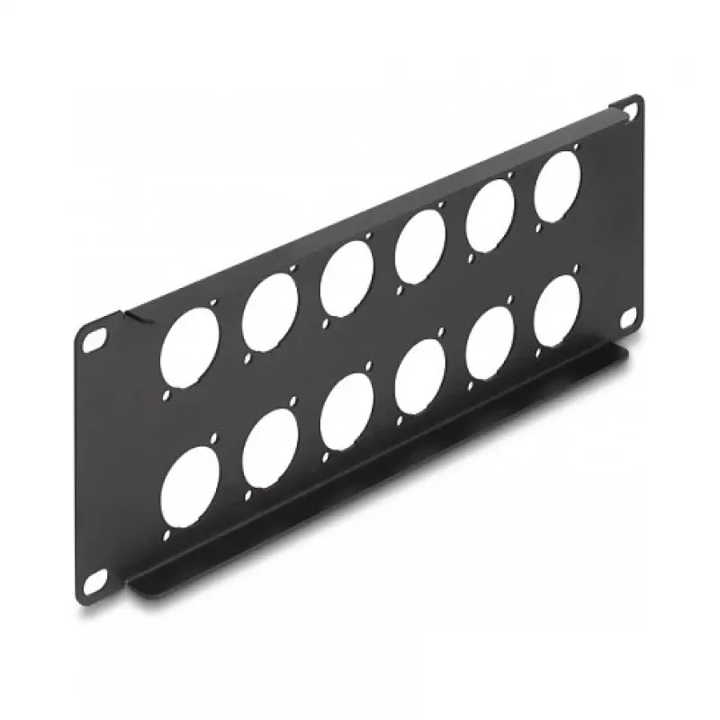 DeLOCK patch panel accessory 88054 Rack mounting 2U Black