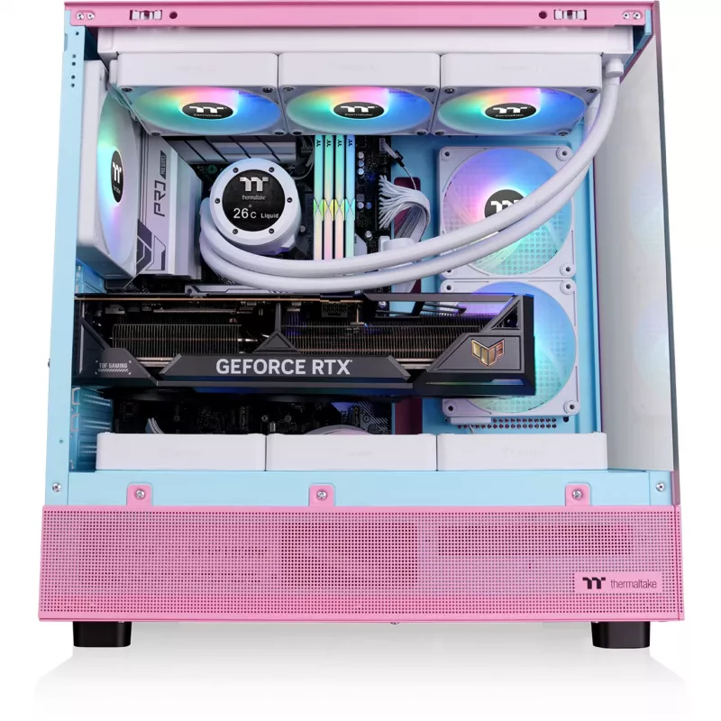 Thermaltake View 270 Plus TG ARGB Bubble Pink - Enclosure - ATX - Midi/Mini Tower - ATX