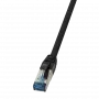 Networking cable LogiLink CQ6105S RJ-45 Cat6a 15 m Black