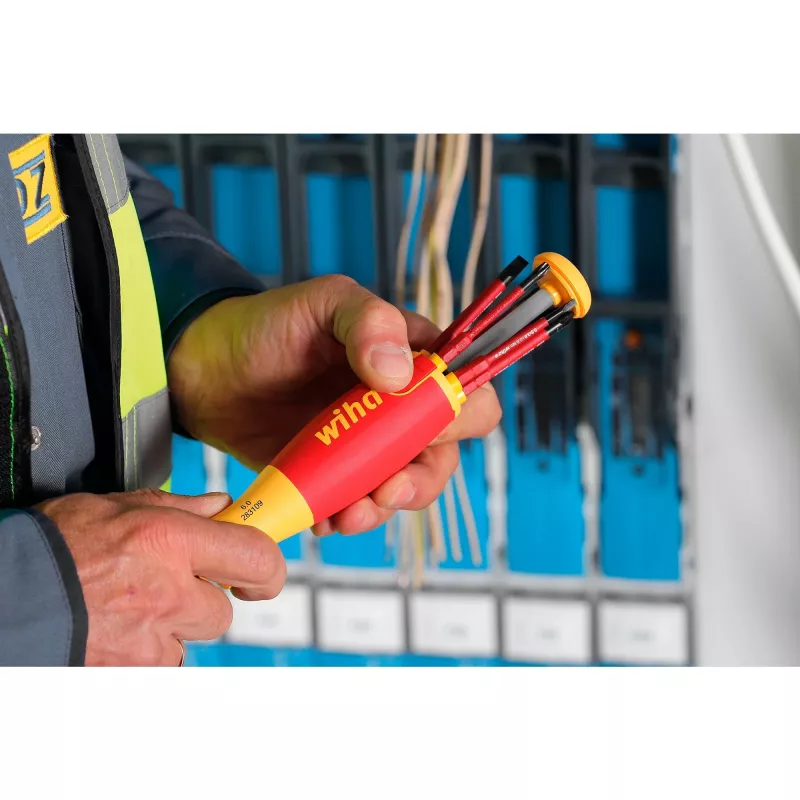 Screwdriver set wiha 41157 LiftUp electric, insulated red/yellow, 7 pieces