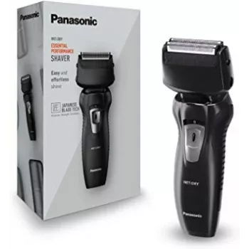 Foil shaver Panasonic ES-RW31 — 2-blade battery foil shaver, wet & dry, black, 30 min runtime