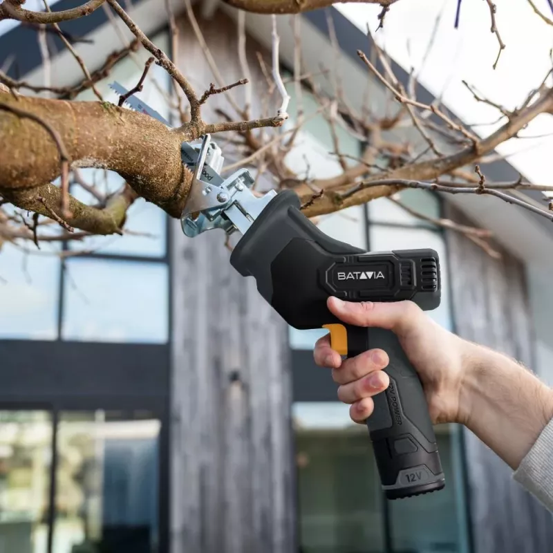 Batavia B.V. | 12V Cordless Reciprocating Saw - Fixxpack 2.0 Set (incl. 2.0Ah Battery & USB-C charging Cable)