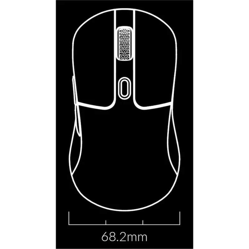 Gaming mouse Keychron M3 Right-hand RF Wireless + Bluetooth Optical 26000 DPI White