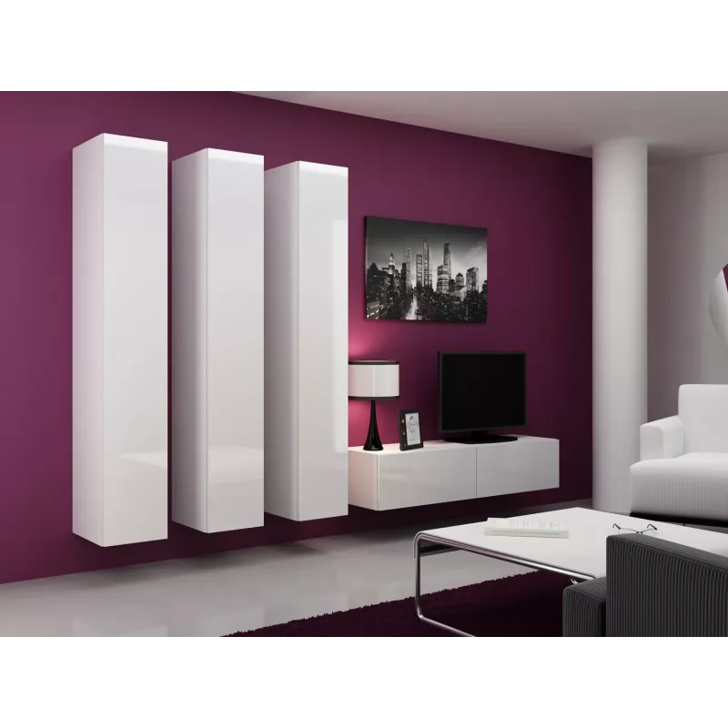 Cama Living room cabinet set VIGO 14 white/white gloss