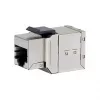 Shielded Cat6 Keystone Inline Coupler 8pcs set, EQUIP — Flat construction, RJ-45, 17×35.5×24.4 mm, silver