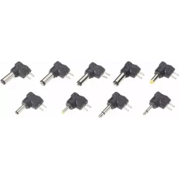Adapter set Voltcraft 9ZC7 — 9 pieces: 2 jack adapters and 7 low-voltage adapters