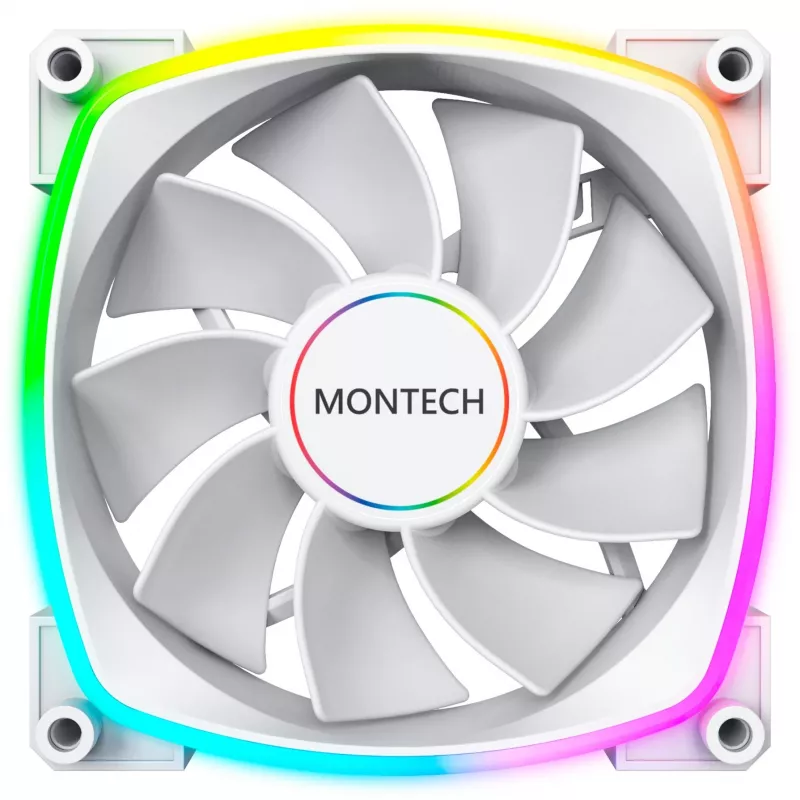 Montech RX140 PWM 140mm ARGB Case Fan - White