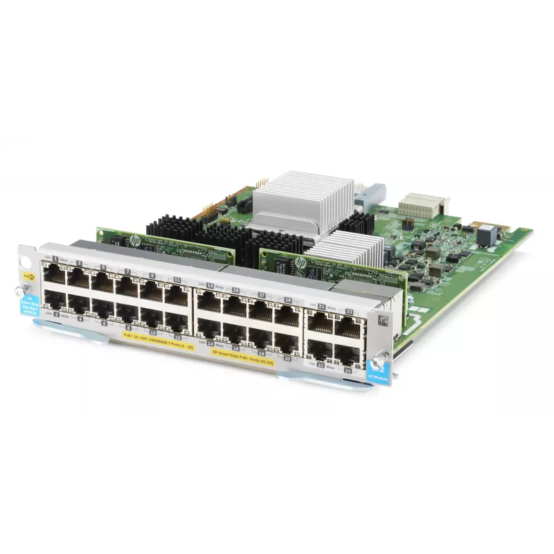 HPE - Aruba Serie - Expansion Module - Gigabit Ethernet (PoE+) x 20 + 1/2.5/5/10GBase-T (PoE+) x 4