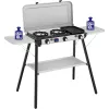 Camping Kitchen 2 Multi Cook Plus, gas stove Grey, 2 cooking zones 2x 1,8 kW + Grill Plate 0,9 kW, model 2025