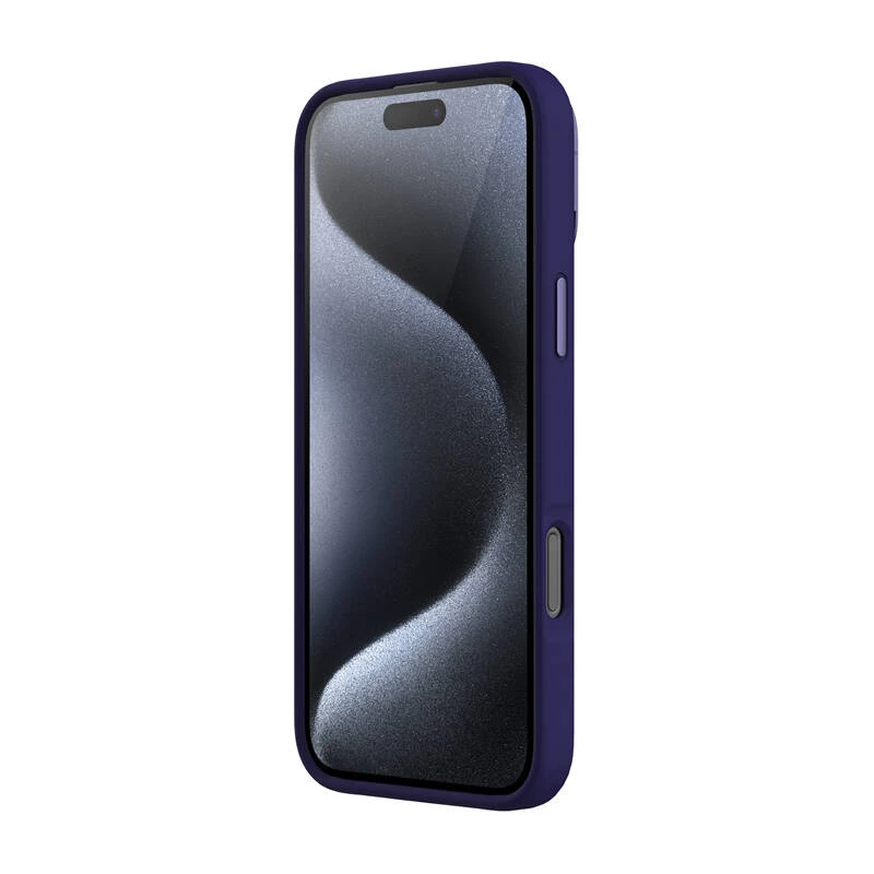 Phone case Nillkin LensWing Magnetic for iPhone 16 Pro Max — purple, magnetic attachment, precise cutouts
