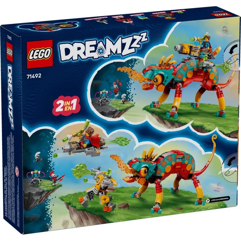 Construction toy LEGO 71492 Dreamzz Mateo's Fire Chameleon playset, brick model for imaginative building