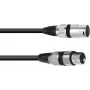 Audio cable XLR 3-pin Omnitronic 3022057N 15 m Black