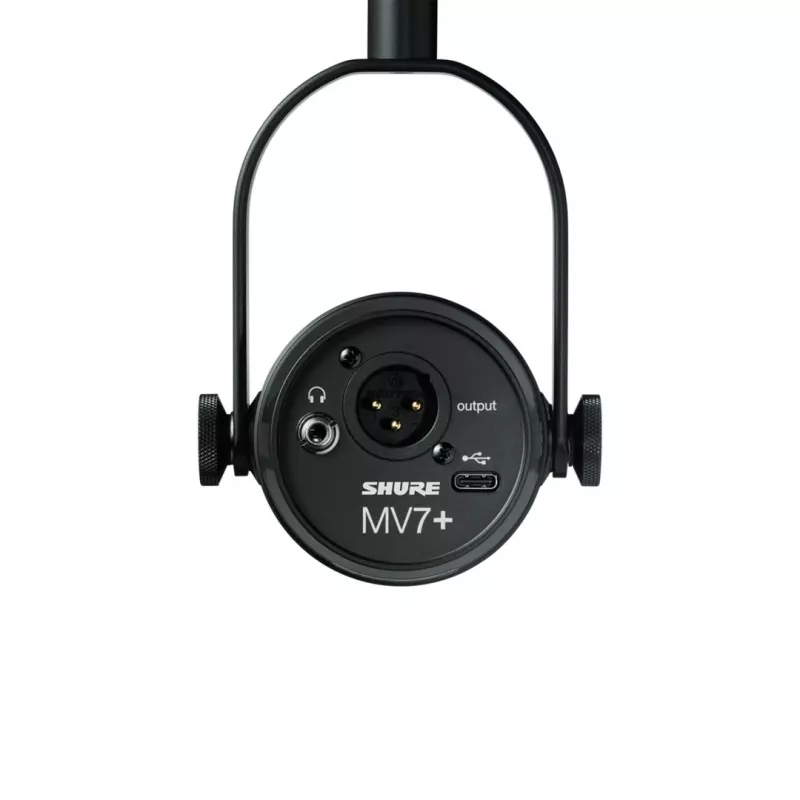 Shure MV7+-K-BNDL - lectern/vocal microphone with XLR/USB-C connector, black + desk stand GATOR