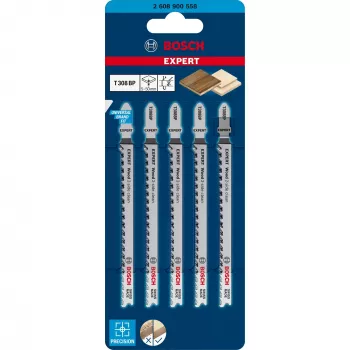 Bosch 2 608 900 558 jigsaw/scroll saw/reciprocating saw blade Jigsaw blade High carbon steel (HCS) 5 pc(s)