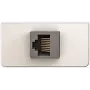 keystone faceplate KIND Konnect design 1/2 with RJ45 gender changer Cat5 by kindermann 7454000523