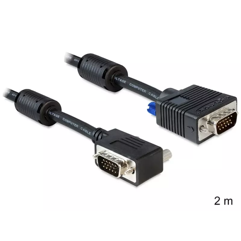 SVGA Cable DeLOCK 83173 2m VGA D-Sub Black