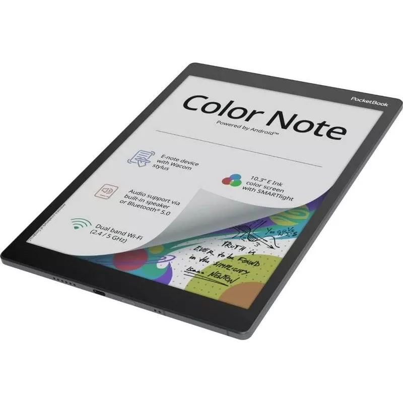E-book reader PocketBook Color Note 10.3 inch E Ink Kaleido, 32 GB, Wi‑Fi, touchscreen, Black/Blue