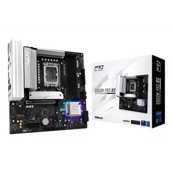 Motherboard ASROCK B860M Pro RS — Intel B860, LGA 1851, micro ATX, DDR5, 4× DIMM, 2.5Gb LAN, 1×PCIe5 x16