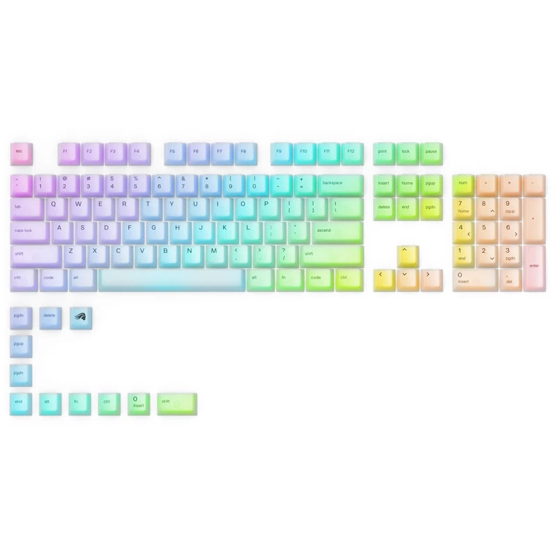 Mechanical Keycap Set Triton Glorious Polychroma RGB — 115 keys, sculpted profile