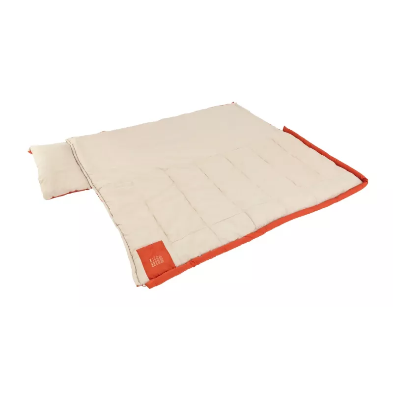 Sleeping bag Outwell Contour Lux adult rectangular, polyester, 2200×850 mm, max user height 190 cm, red