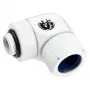 Fitting BitsPower BP-DWE90RMLA14 — brass 90° rotary fitting, diameter 1.4 cm, white