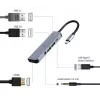 Gembird A-CM-COMBO5-02 laptop dock/port replicator Wired USB 3.2 Gen 1 (3.1 Gen 1) Type-C Silver