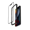 Tempered glass screen protector Crong for iPhone 16e / 14 / 13 / 13 Pro — 3D full coverage
