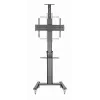 Floor TV stand Gembird TVS-70T-02 for 37 inch–70 inch screens, max 70 kg, VESA 200x200–600x400, tilt ±5°/−12°, height adjustable, caster wheels, cable management