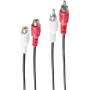 Audio Cable ShiverPeaks BS40202 1.5m 2xRCA Male Black