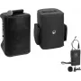 Portable wireless PA system Omnitronic PORTY-8A with lavalier microphone and soft bag