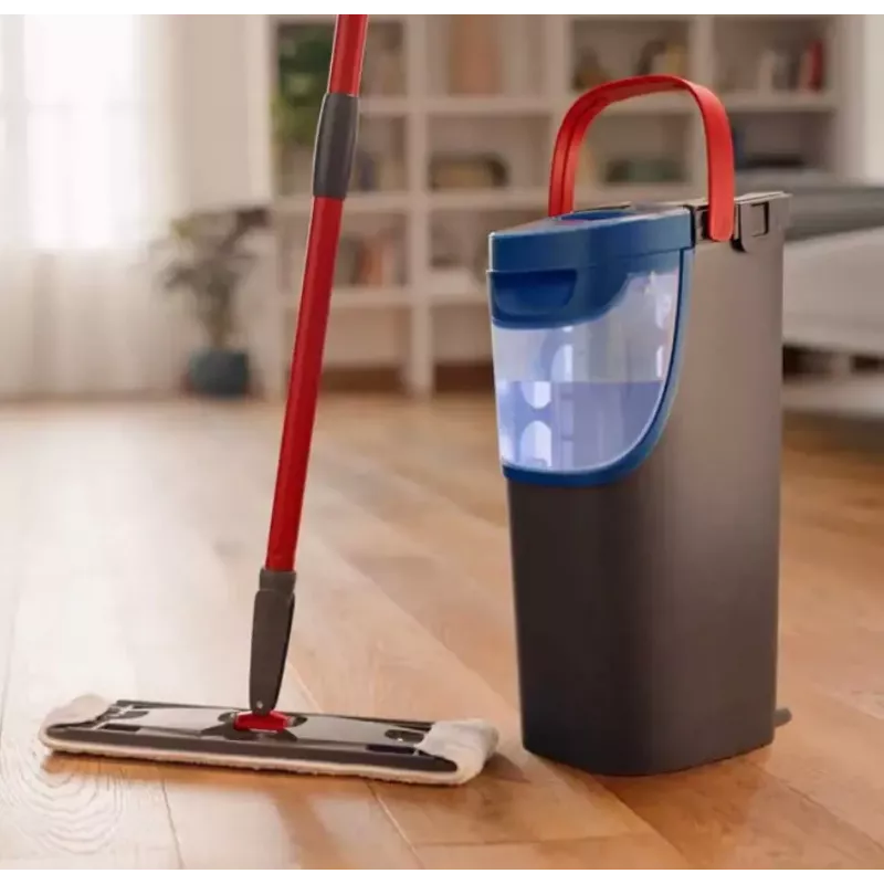 Mop VILEDA Microfibre 1200 ml Wet, 360° rotating head, 140.5 cm stick, removable machine-washable head