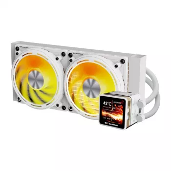 CPU water cooler Darkflash DE240 (white) — 240mm radiator, closed-loop AIO
