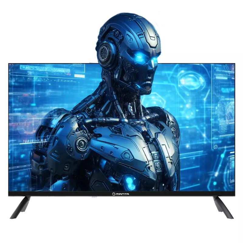 Manta 32LHA123E 32 inch HD LED TV with Android TV, DVB-T2/C/S2, 3x HDMI, 2x USB, CI+