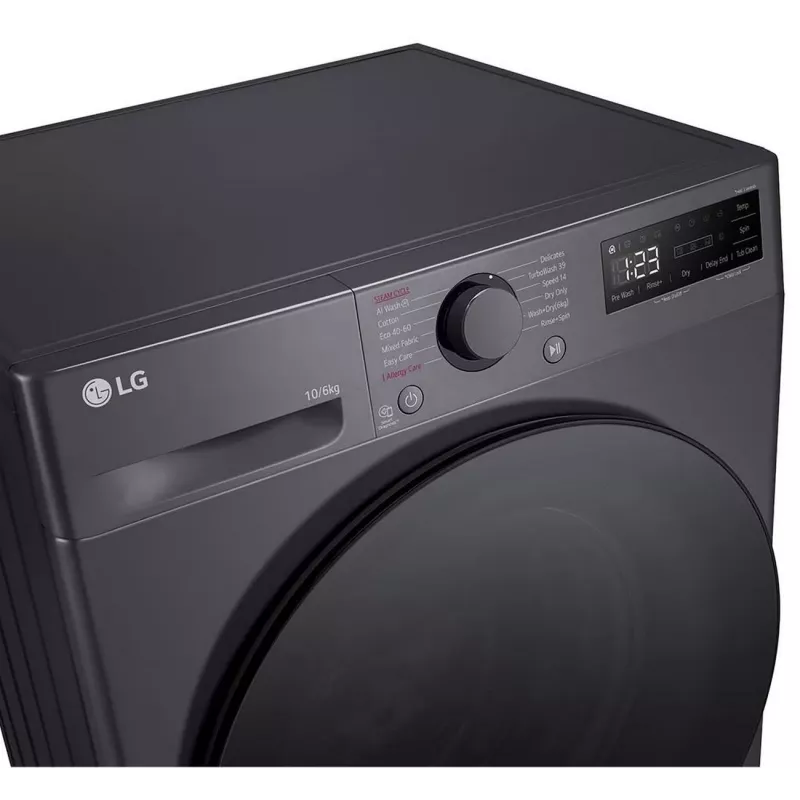 LG F4DR510S2M Washer Dryer 10 kg / 6 kg 1400 RPM Black