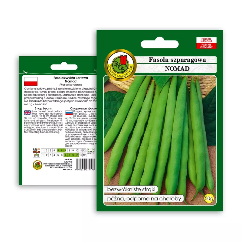 Nomad Green Dwarf Bean Seeds, 50g - Vegetable Seeds