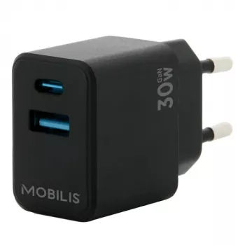 Mobile device charger MOBILIS 001362 Universal Black AC Auto