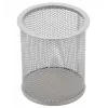 Pencil case Forpus, round, silver, empty perforated metal 1005-009