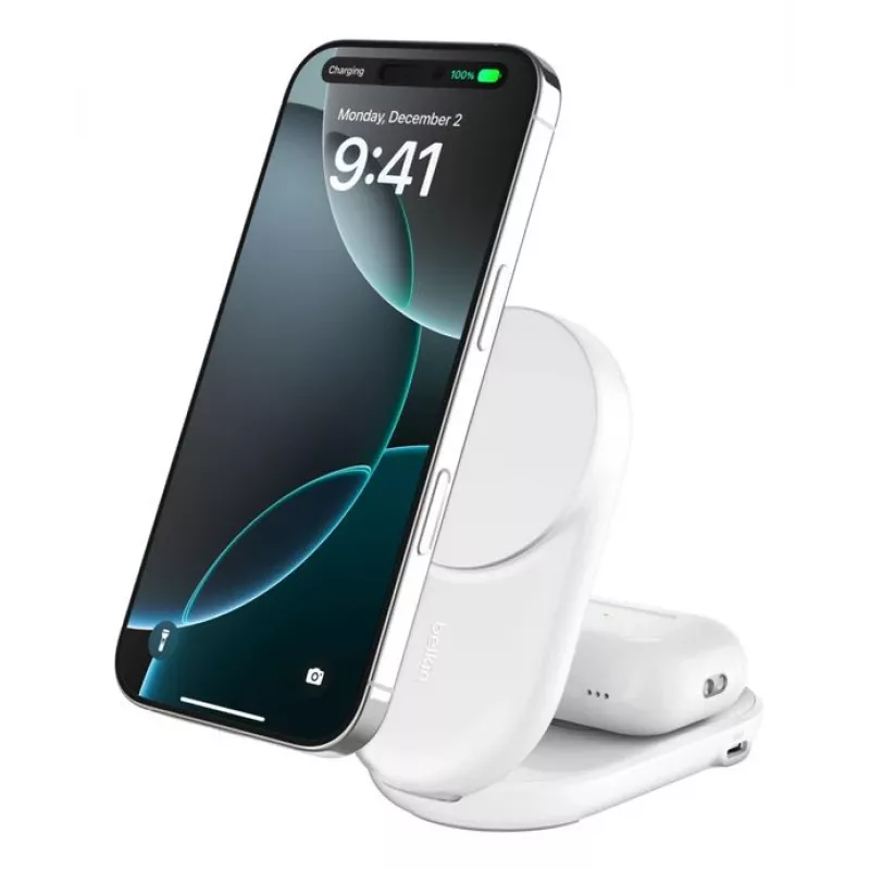 Belkin Qi2 Wireless Charger Indoor USB Fast Charging White 1.5m