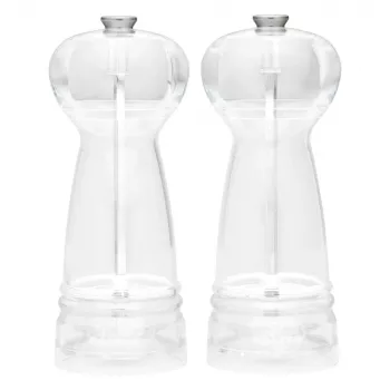 Salt and pepper mill set Salter BW12949EU7, transparent bodies, manual grinding
