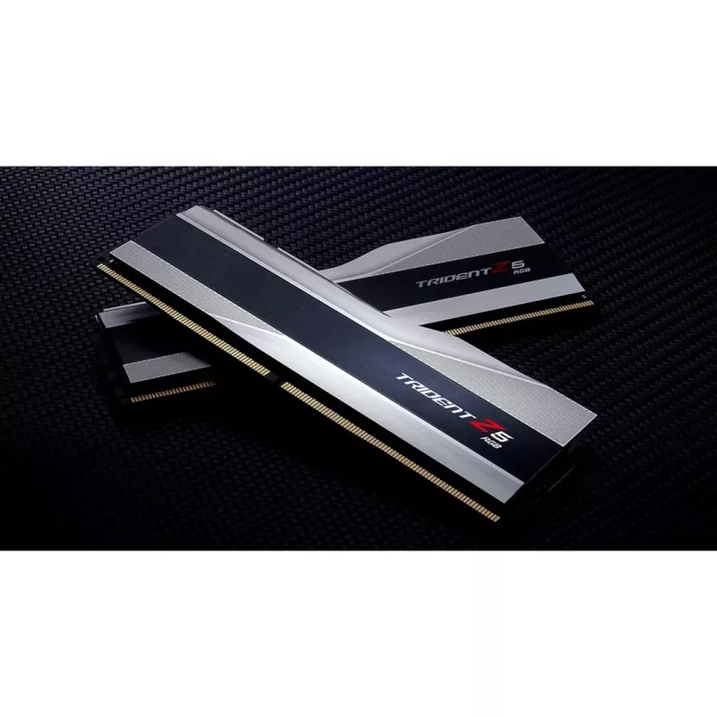 DIMM 64 GB DDR5-6400 (2x 32 GB) Dual-Kit, Arbeitsspeicher silber/schwarz, F5-6400J3239G32GX2-TZ5RS, Trident Z5 RGB, INTEL XMP
