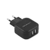 Qoltec 50188 mobile device charger Laptop, Smartphone, Smartwatch, Tablet, Telephone, Universal Black AC, DC Indoor