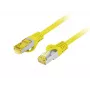 Networking cable Lanberg PCF6A-10CU-0025-Y RJ-45 Cat6a 0.25 m Yellow