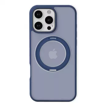 Protective phone case Torras Ostand Pro for iPhone 16 Pro, Blue, slim design