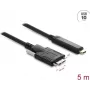 DELOCK USB cable USB C to Micro-USB B 5 m USB 2.0 Black