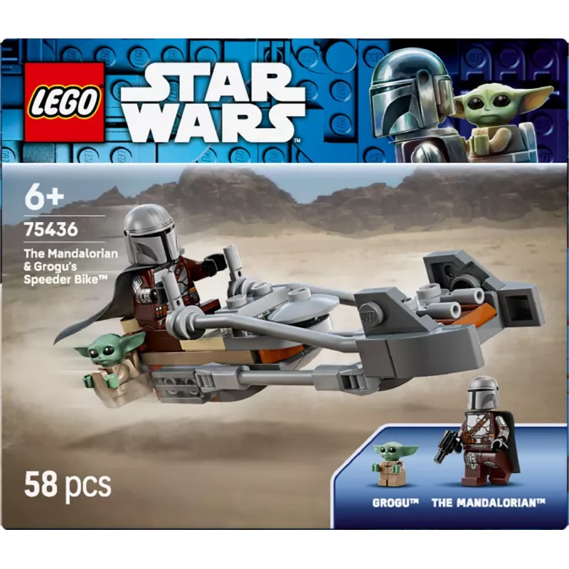 LEGO STAR WARS 75436 The Mandalorian and Grogu's Speeder Bike