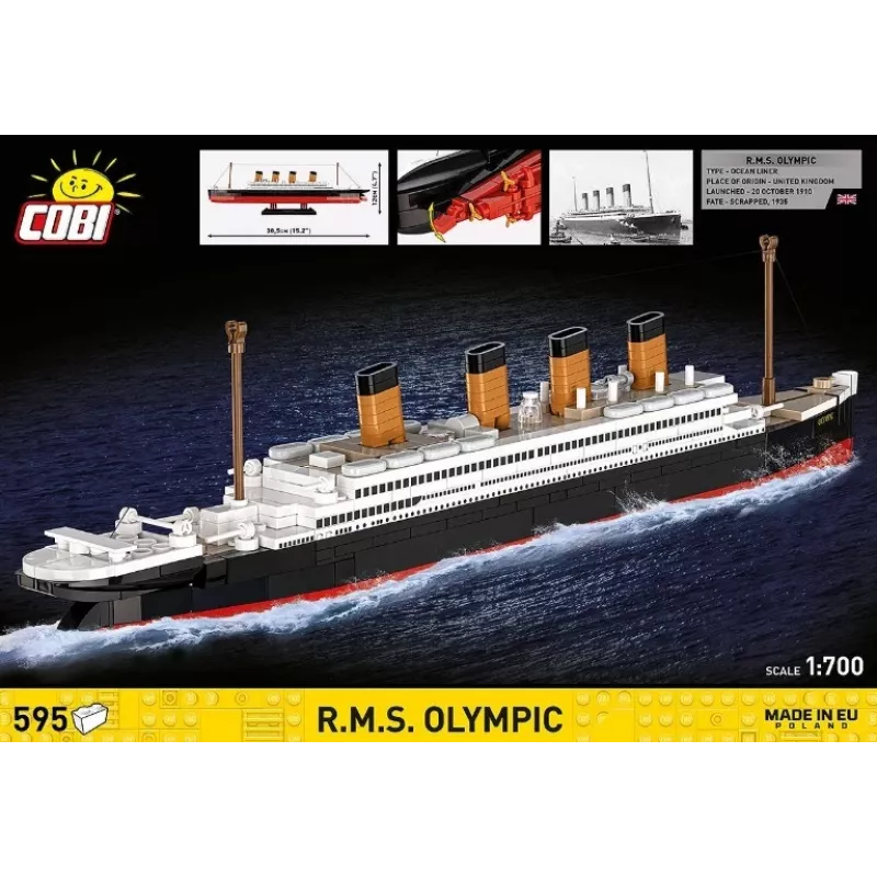 Construction set Cobi Blocks R.M.S. Olympic 59 blocks — 59-piece model building set