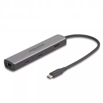 DeLOCK USB Type-C Docking Station 8K HDMI USB 10 Gbps 2.5 Gigabit LAN PD 100W