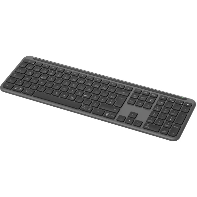 Logitech K950 Signature Slim Keyboard Office RF Wireless + Bluetooth QWERTZ German Graphite