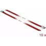 Cable Tie DeLOCK 18783 Steel Red 400mm 10 pcs